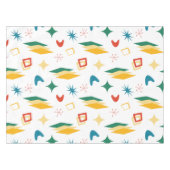 中原子モダン中世紀形状モダンレトロ テーブルクロス (正面(横))