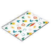 中原子モダン中世紀形状モダンレトロ ノートブック (左側)