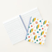 中原子モダン中世紀形状モダンレトロ ノートブック (内部)