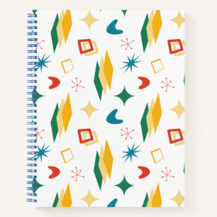 中原子モダン中世紀形状モダンレトロ ノートブック