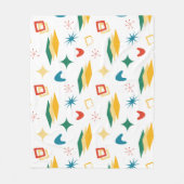 中原子モダン中世紀形状モダンレトロ フリースブランケット (正面)