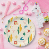 中原子モダン中世紀形状モダンレトロ ペーパープレート (パーティー)