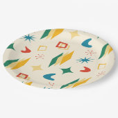 中原子モダン中世紀形状モダンレトロ ペーパープレート (アングル)