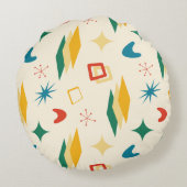 中原子モダン中世紀形状モダンレトロ ラウンドクッション (裏面)