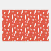 中原子モダン中世紀形状モダンレトロ ラッピングペーパーシート (正面2)