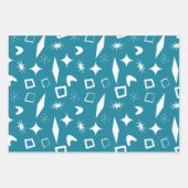 中原子モダン中世紀形状モダンレトロ ラッピングペーパーシート (正面3)