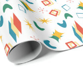 中原子モダン中世紀形状モダンレトロ ラッピングペーパー (ロールコーナー)