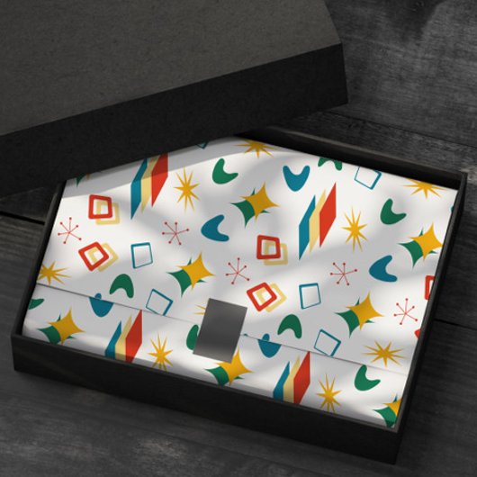 中原子モダン中世紀形状モダンレトロ 薄葉紙