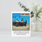 中古おもしろい車ユーモアポストカード ポストカード (スタンド正面)