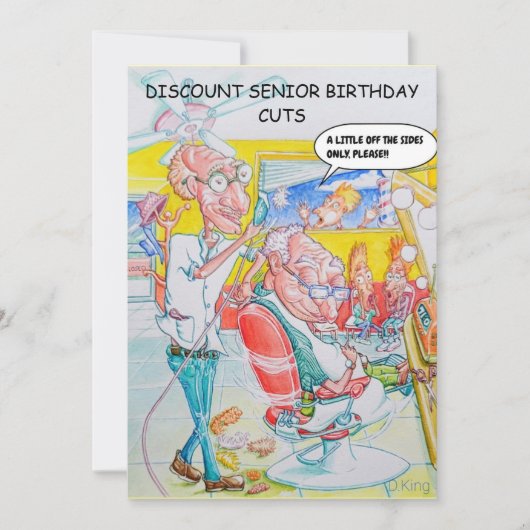 中古ユーモアのある誕生日カード サンキューカード (正面)