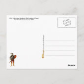 中古伝統的戦争コスチューム ポストカード (裏面)