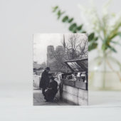 中古書売り手、ノートルダムパリ ポストカード (スタンド正面)