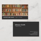 中古書店ライブラリ – 書棚写真 名刺 (正面/裏面)