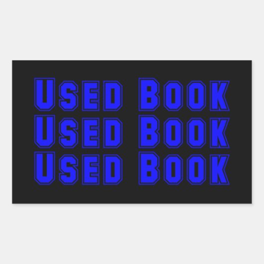 中古本シール 長方形シール (正面)