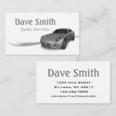 中古車のディーラーとサービス 名刺 (正面/裏面)