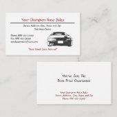 中古車のディーラーの名刺 名刺 (正面/裏面)