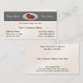 中古車のディーラーの名刺 名刺 (正面/裏面)