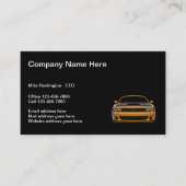 中古車クール業者のシンプル名刺 名刺 (正面)