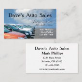 中古車販売員 名刺 (正面/裏面)