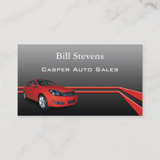 中古車販売店の名刺 名刺 (正面)