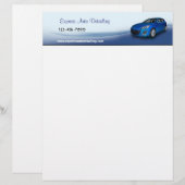 中古車販売店 レターヘッド (正面/裏面)