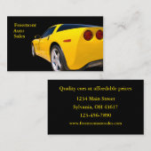 中古車販売店 名刺 (正面/裏面)