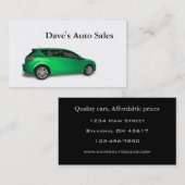 中古車販売店 名刺 (正面/裏面)