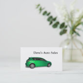 中古車販売店 名刺 (スタンド正面)