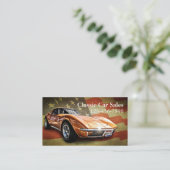 中古車販売店 名刺 (スタンド正面)