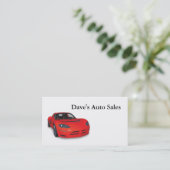 中古車販売店 名刺 (スタンド正面)