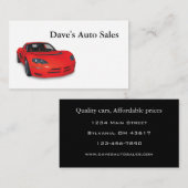 中古車販売店 名刺 (正面/裏面)