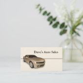 中古車販売店 名刺 (スタンド正面)