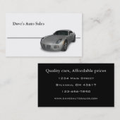 中古車販売店 名刺 (正面/裏面)