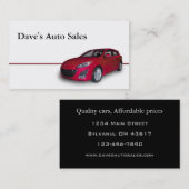 中古車販売店 名刺 (正面/裏面)