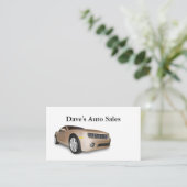 中古車販売店 名刺 (スタンド正面)