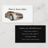 中古車販売店 名刺 (正面/裏面)