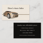 中古車販売店 名刺 (正面/裏面)