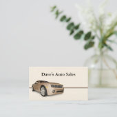 中古車販売店 名刺 (スタンド正面)