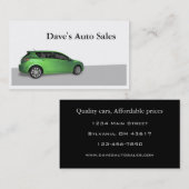 中古車販売店 名刺 (正面/裏面)