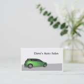 中古車販売店 名刺 (スタンド正面)