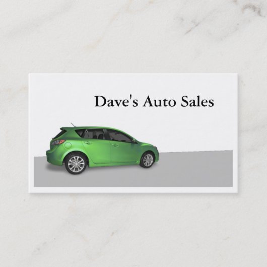 中古車販売店 名刺 (正面)