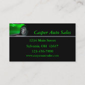 中古車販売店 名刺 (裏面)