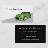 中古車販売店 名刺 (正面/裏面)