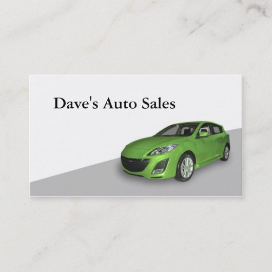 中古車販売店 名刺 (正面)