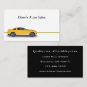 中古車販売店 名刺 (正面/裏面)