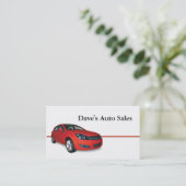 中古車販売店 名刺 (スタンド正面)