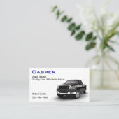 中古車販売店 名刺 (スタンド正面)