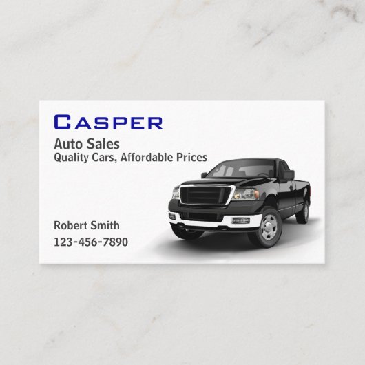 中古車販売店 名刺 (正面)