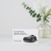 中古車販売店 名刺 (スタンド正面)