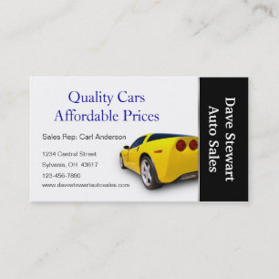 中古車販売店 名刺